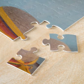 Puzzle Tournesols en vase sur table (Côté)