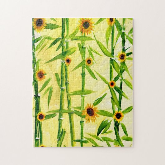 Puzzle Tournesols Et Bambou (Vertical)