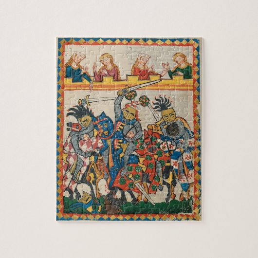 Puzzle Tournoi médiéval, XIVème siècle (Vertical)