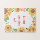 Puzzle Tournure de Tournesol Motivationnel Inspirant (Horizontal)