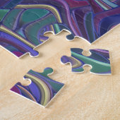 Puzzle Tournures 3D colorées hallucinogènes (Côté)