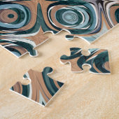 Puzzle Tourquoise et Tan Circles (Côté)