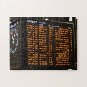 Puzzle Tous à bord - Italie Horaire du train - 11x14 pouc