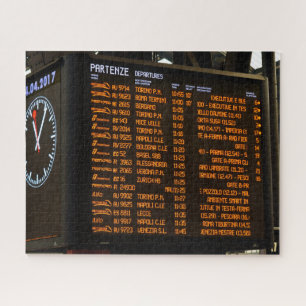 Puzzle Tous à bord - Italie Horaire du train - 16x20 pouc