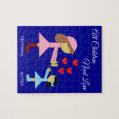 Puzzle Tous les enfants ont besoin d'amour : DarK Blue (Horizontal)