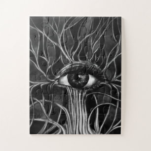 Puzzle Tous les yeux qui voient un arbre