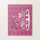 Puzzle Tout ce dont vous avez besoin est Love Flamant ros (Vertical)