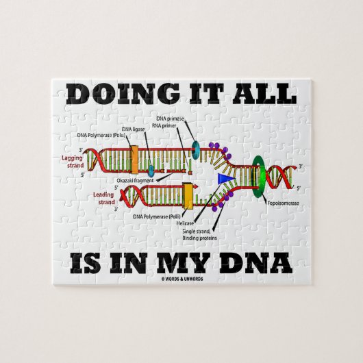 Puzzle Tout Faire Est Dans Mon ADN (Réplication De L'ADN) (Horizontal)