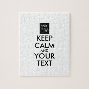 PUZZLE TOUT PERSONNALISÉ CONSERVEZ CALME ET VOTRE TEXTE