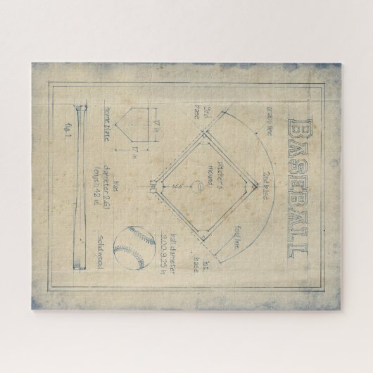 Puzzle Tout sur le jeu - Baseball (Horizontal)