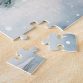 Puzzle Toute la scène d'hiver bleu Vieux Cabine Nostalgiq (Côté)