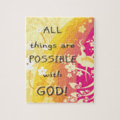 Puzzle Toutes les choses sont possibles avec un DIEU ! (Vertical)