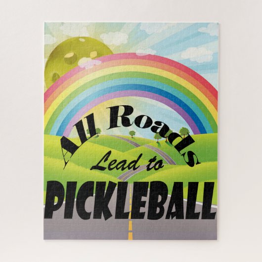 Puzzle Toutes les routes mènent au Pickleball (Vertical)