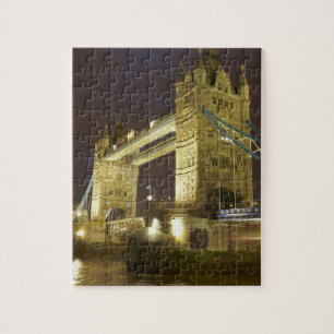 Puzzle Tower Bridge et la Tamise au crépuscule, Londres,