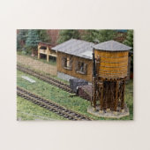 Puzzle Toy Train Platform Water Tower (Horizontal)
