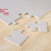 Puzzle Tracteur de Noël écureuil personnalisé (Côté)