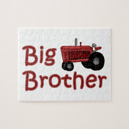 Puzzle Tracteur rouge Big Brother (Horizontal)
