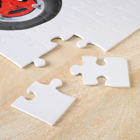 Puzzle Tracteur rouge restauré (Côté)