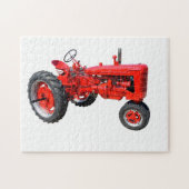 Puzzle Tracteur rouge restauré (Horizontal)