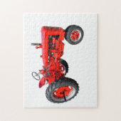 Puzzle Tracteur rouge restauré (Vertical)