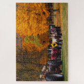 Puzzle Tracteurs en mode Automne (Vertical)