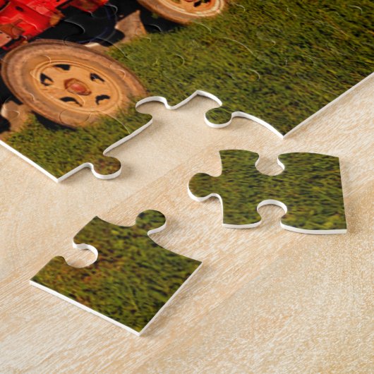 Puzzle Tracteurs vintages. (Côté)
