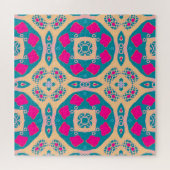 Puzzle Traditionnel, patchwork péruvien, motif de tuiles (Horizontal)