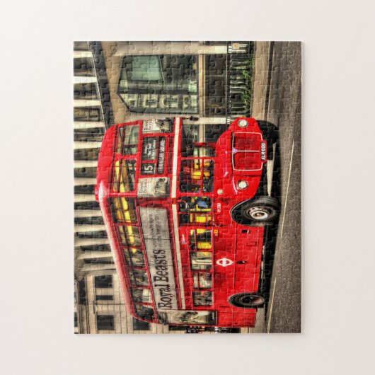 Puzzle Trafalgar Carré London Double Decker Bus (Vertical)