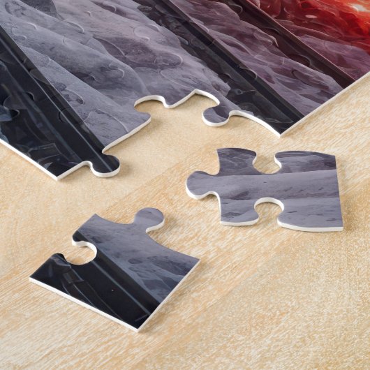 Puzzle Train à neige (Côté)