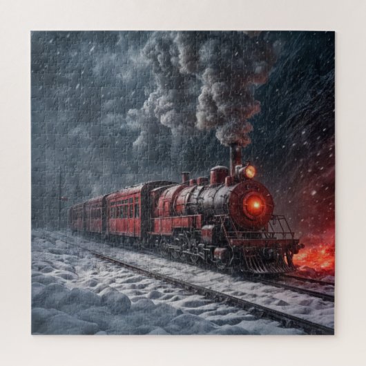 Puzzle Train à neige (Vertical)
