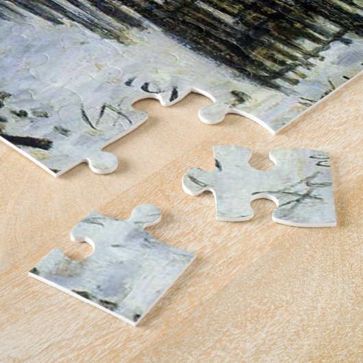 Puzzle Train à Snow Monet Fine Art (Côté)