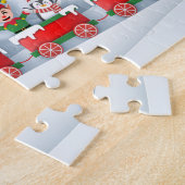 Puzzle Train à vapeur de Noël à Père Noël (Côté)