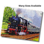 Puzzle Train à vapeur Locomotive Railroad<br><div class="desc">Steam Train Puzzle - voir mon magasin pour plus de grands cadeaux de train</div>