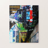 Puzzle Train à vapeur Locomotive Railroad Railway (Vertical)