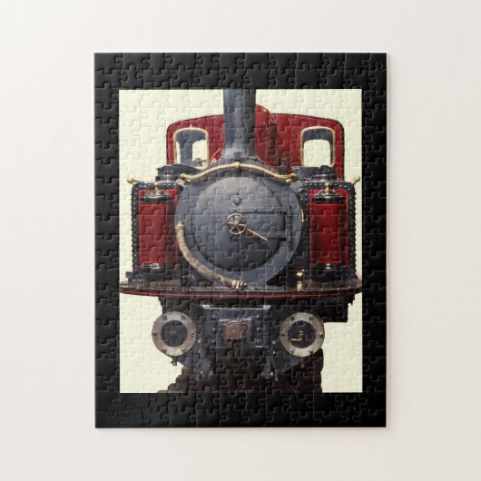 Puzzle Train Bleu Et Rouge (Vertical)