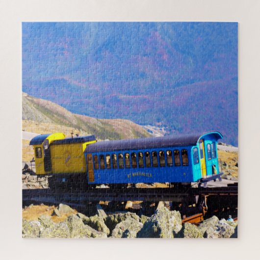 Puzzle Train Cog Washington Mountain New Hampshire (Vertical)