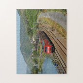 Puzzle Train de marchandises à Lorch, sur le Rhin (Vertical)