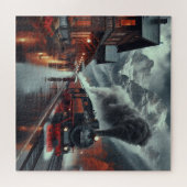 Puzzle Train de montagne d'automne (Horizontal)