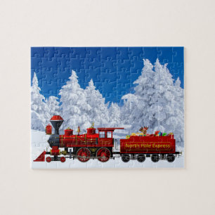 Puzzle train de noël de l'express du pôle nord