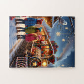 Puzzle Train de Noël Magique (Horizontal)