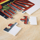 Puzzle train de Noël vintage (Côté)