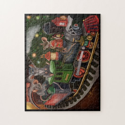 Puzzle Train de vacances Merry Mouse (Vertical)