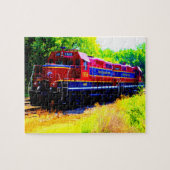 Puzzle Train diesel Locomotive Railroad (Horizontal)