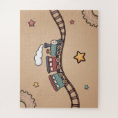 Puzzle Train en bois (Vertical)