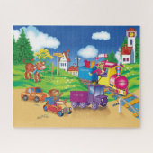 Puzzle train et voiture (Horizontal)