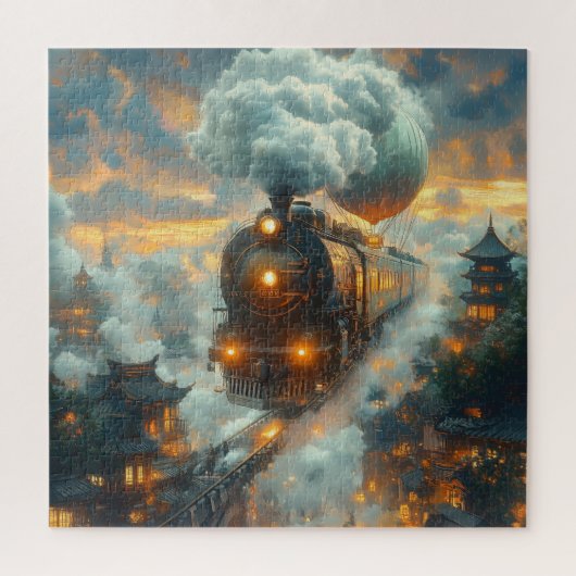 Puzzle Train fantôme vintage (Vertical)