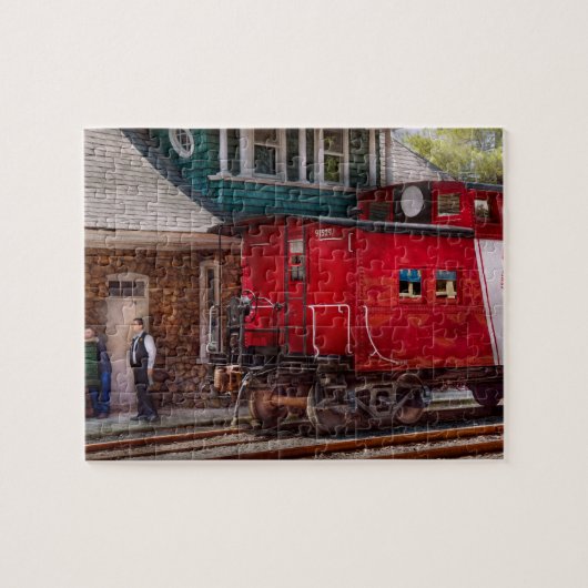 Puzzle Train - Fourgon de queue - Fin de ligne (Horizontal)