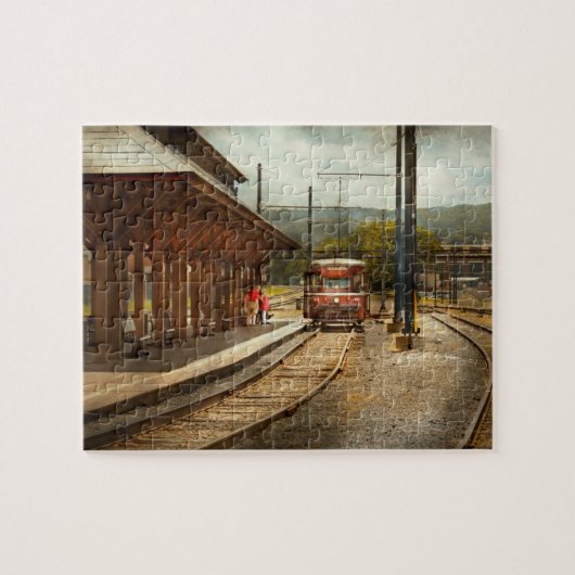 Puzzle Train - Monter dans le tramway de Scranton (Horizontal)