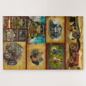 Puzzle Train Tractor Trucks Horses Rooster Hens (Horizontal)