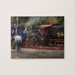 Puzzle Train - vapeur - Le travail du conducteur